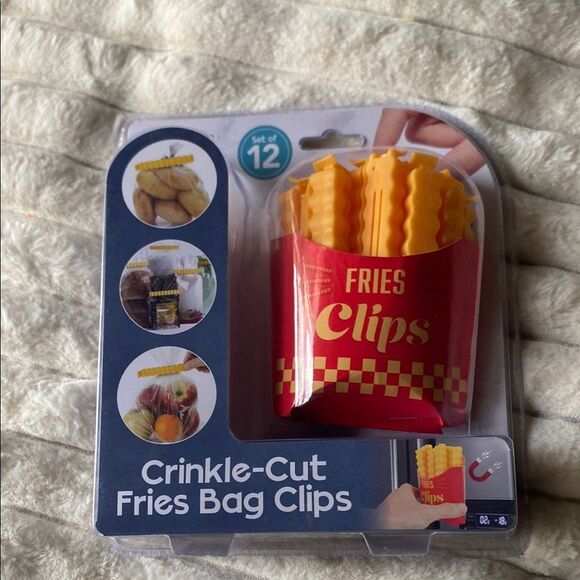 Crinkle-Cut Fries Bag Clips - Set of 12 - Picture 1 of 2